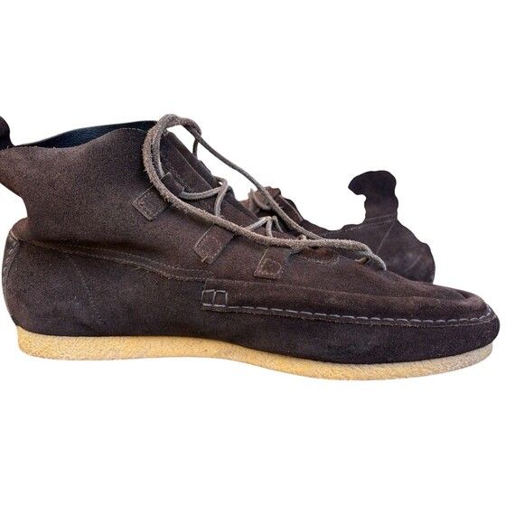 GUCCI SUEDE-WALLABEE DESERT BOOTS DARK-BROWN/w GUM SOLES MENS SIZE 11.5 D main image 8